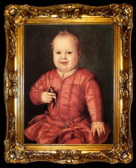 framed  Agnolo Bronzino Portrait of Giovanni de- Medici, ta009-2
